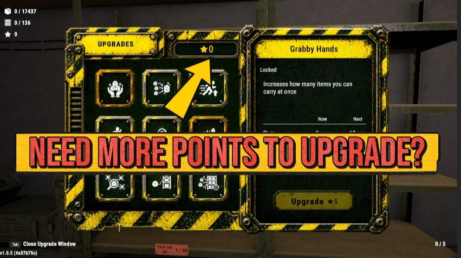 Bunker Tidy Up — Point Stash (Add Points & Free Shopping)